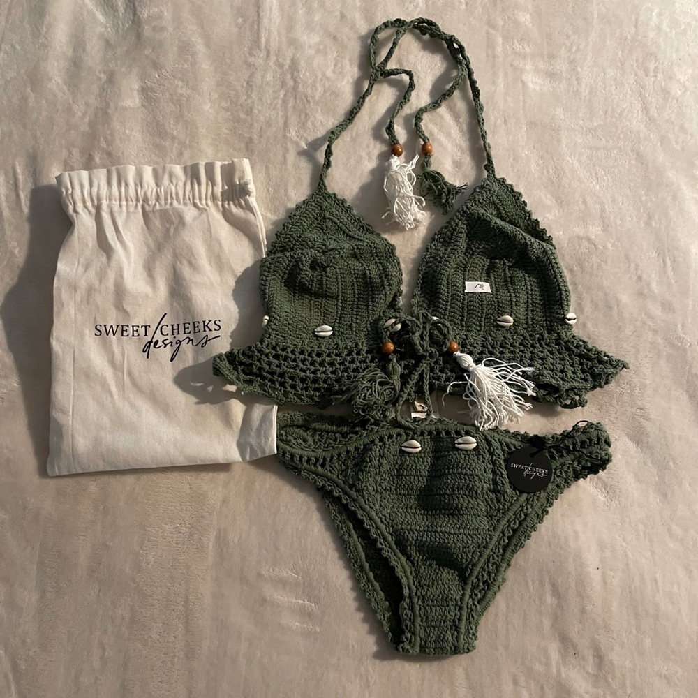 Sweet Cheeks Crocheted Bikini-NWT